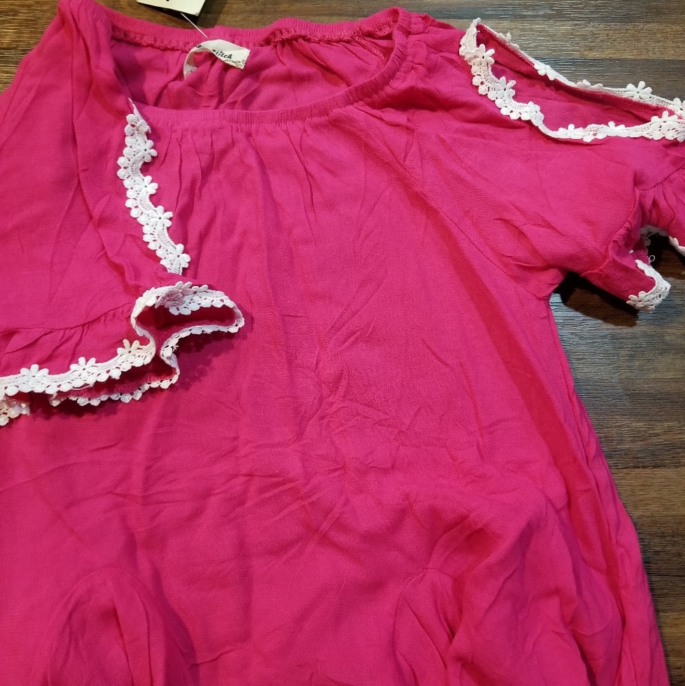 Girls cold shoulder top